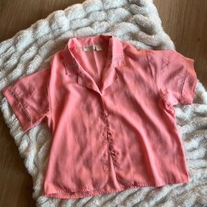 Vintage Victoria's Secret Coral Button Down Shirt